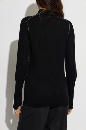 AllSaints Wool polo shirt ‘Martel’