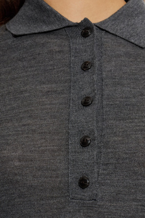 AllSaints Polo de lã ‘Martel’