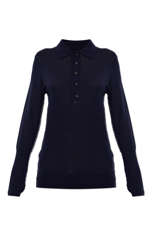 AllSaints Wool polo sweater ‘Martel’