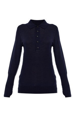 Wool polo sweater ‘Martel’