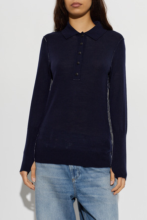 AllSaints Wool polo sweater ‘Martel’