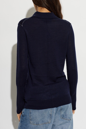AllSaints Wool polo sweater ‘Martel’