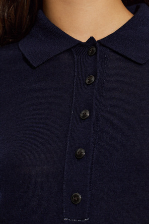AllSaints Wool polo sweater ‘Martel’