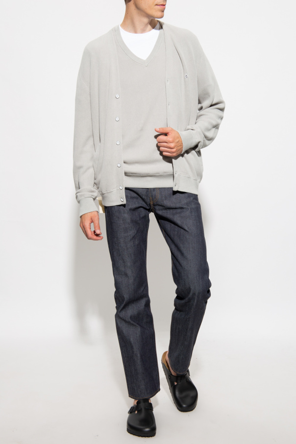 Saint Laurent sheer long-sleeve shirt  Cotton cardigan