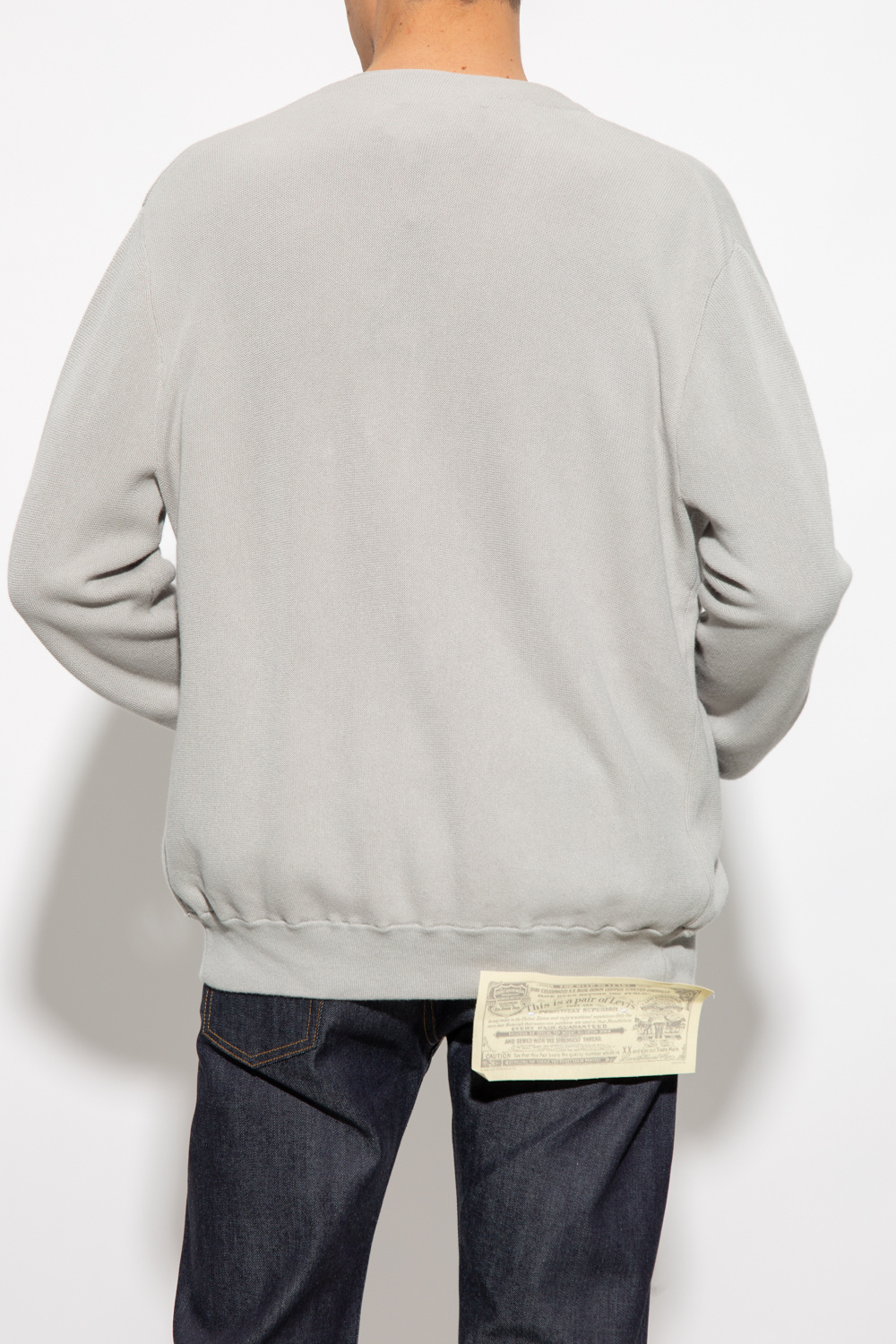 logo-embroidered zip-up sweatshirt  Cotton cardigan