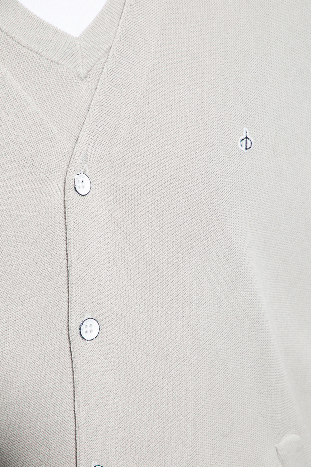 logo-embroidered zip-up sweatshirt  Cotton cardigan