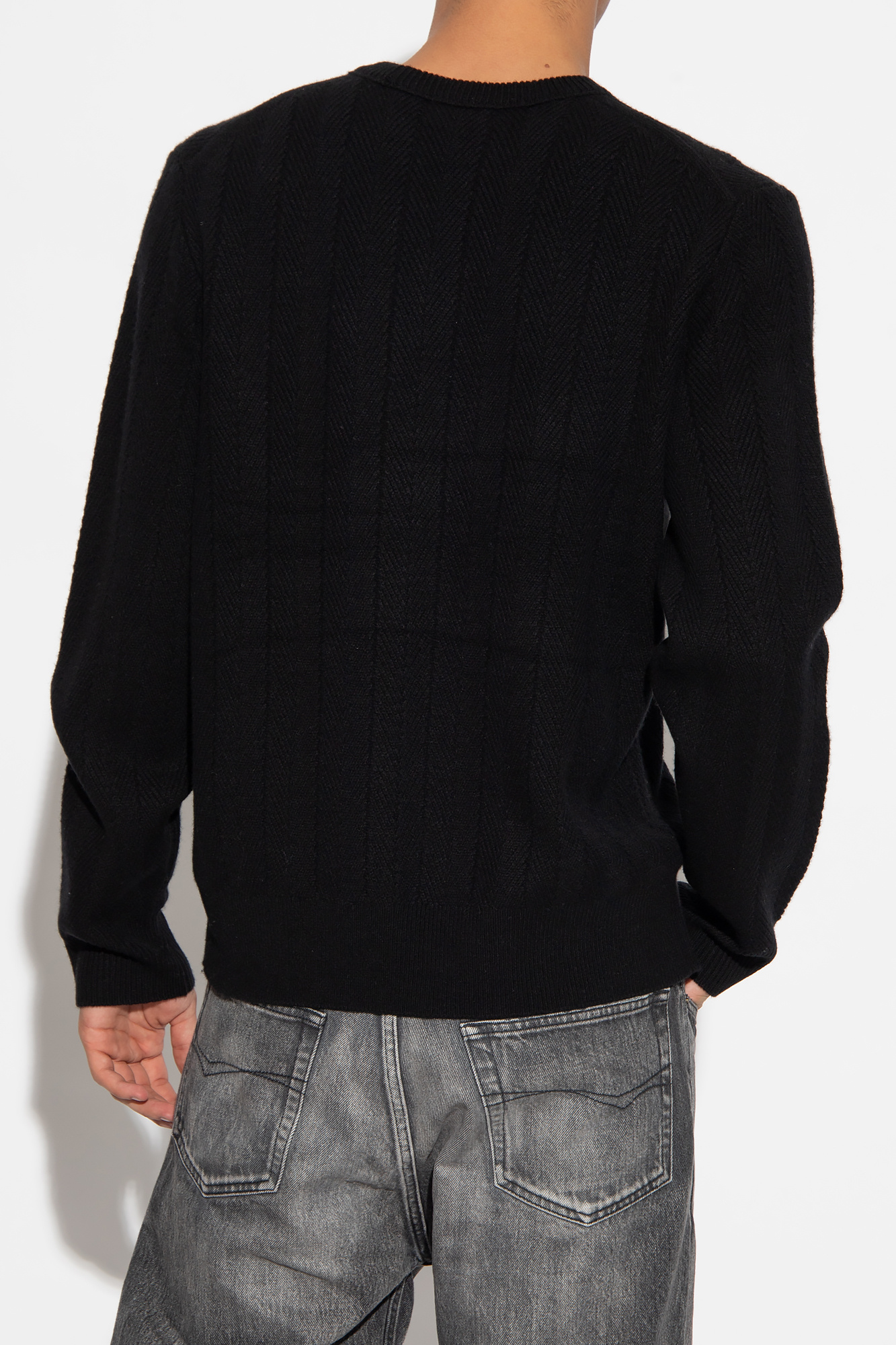 kangaroo pocket hoodie is a wash-and-go piece  Cashmere Verone sweater