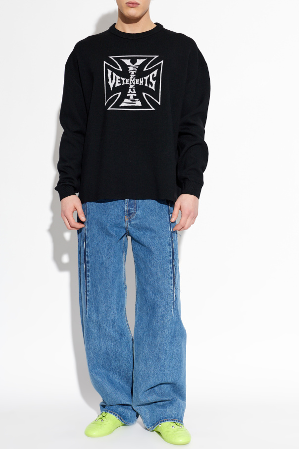VETEMENTS Wool sweater with a crew neck