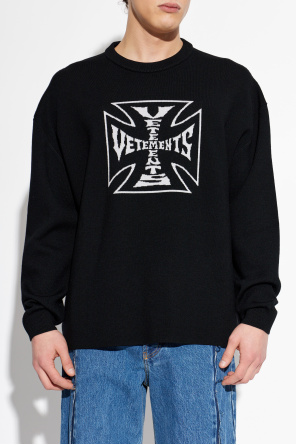 VETEMENTS Wool sweater with a crew neck
