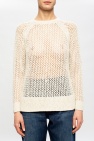 AllSaints cream ‘Mesh’ sweater