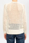 AllSaints cream ‘Mesh’ sweater