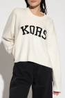 Michael Michael Kors cream Oversize sweater with logo