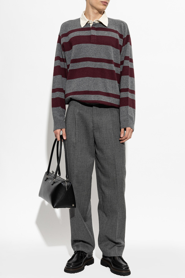 FRAME Wool long sleeve polo