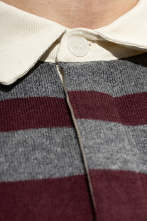 FRAME Wool long sleeve polo