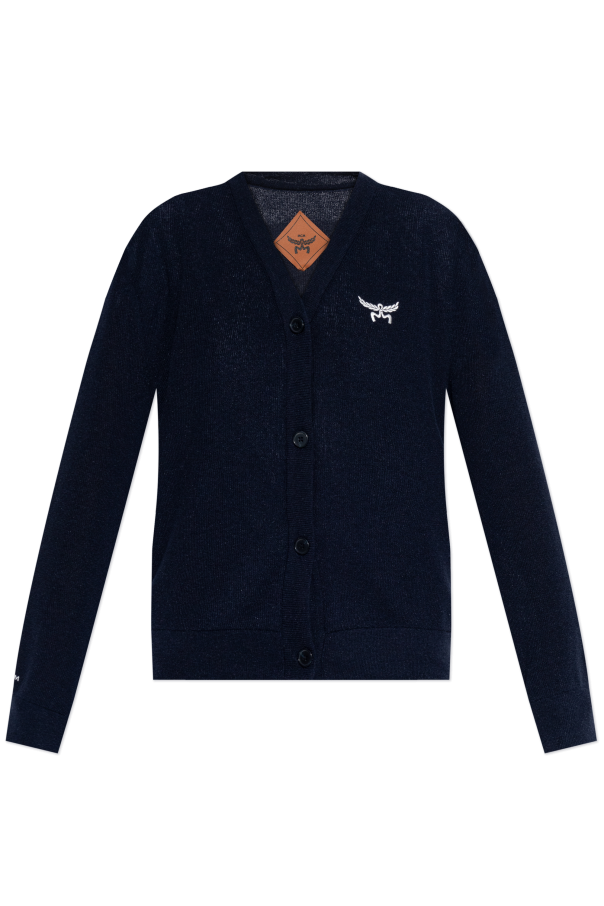Cardigan with embroidered logo, zdjęcie 1 Cardigan with embroidered logo od MCM