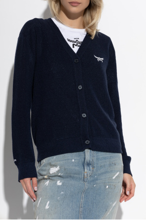 MCM Cardigan with embroidered logo