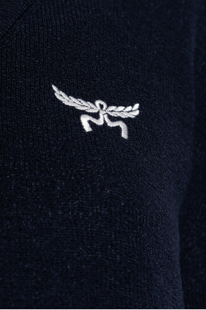 MCM Cardigan with embroidered logo