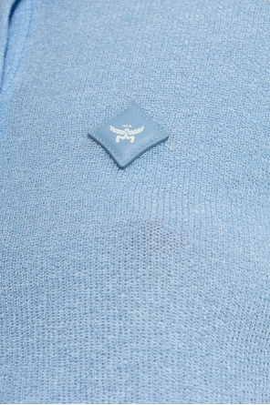 MCM Cárdigan con parche de logo