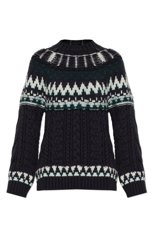 Akep Wool sweater with decorative weave