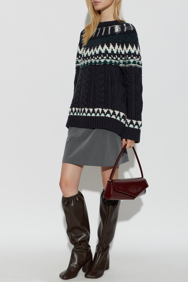 Akep Wool sweater with decorative weave