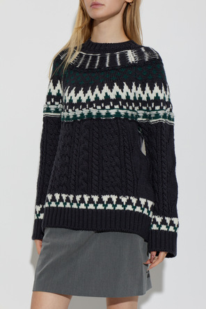 Akep Wool sweater with decorative weave