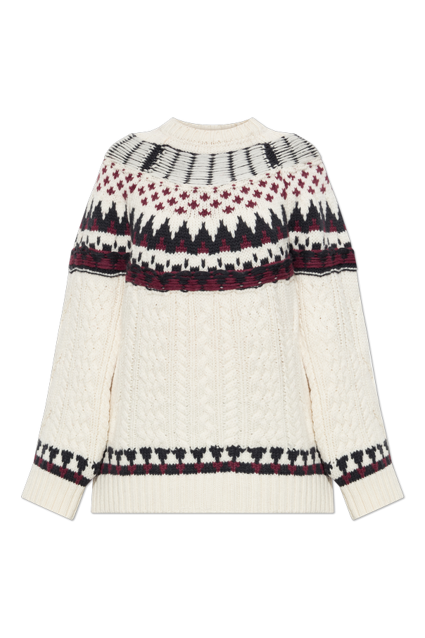 Akep Wool sweater with decorative knit