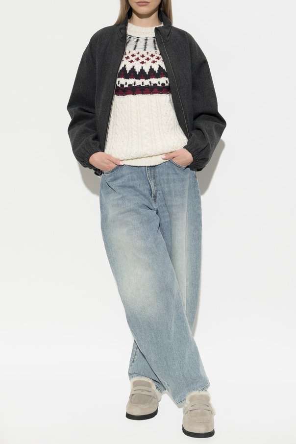 Akep Wool sweater with decorative knit