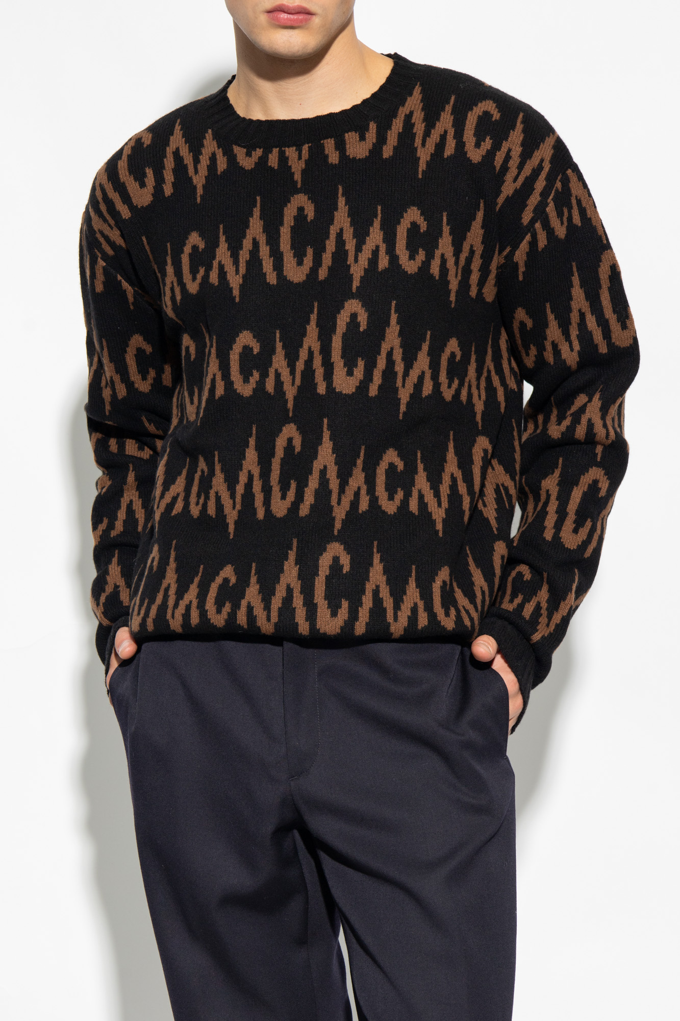 Women's Long-sleeved Top With Logo Pattern by Mcm