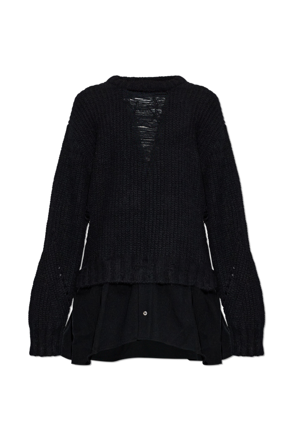 SONGZIO Combined-material sweater