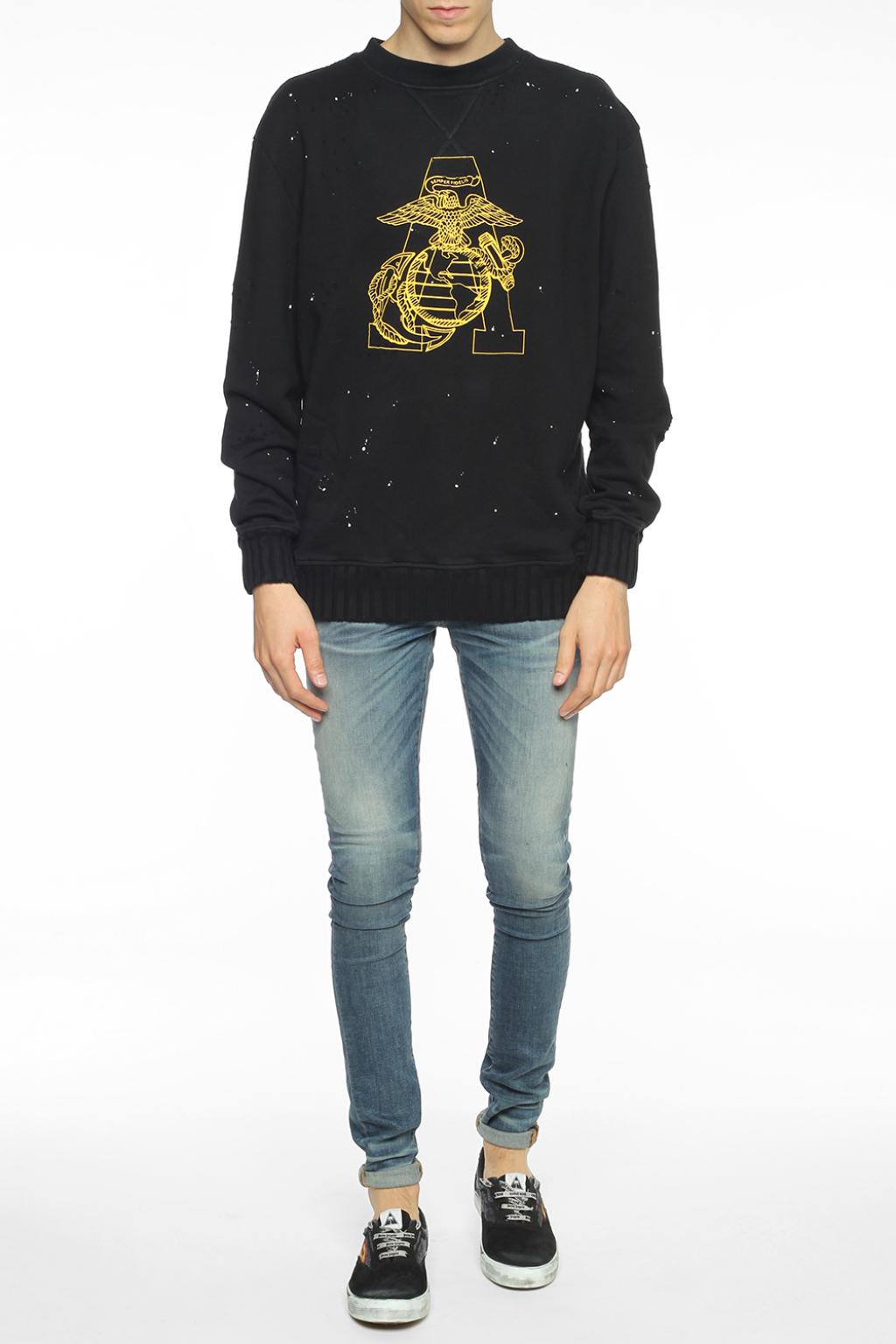 Black Paint-splatter sweatshirt Amiri - Vitkac GB