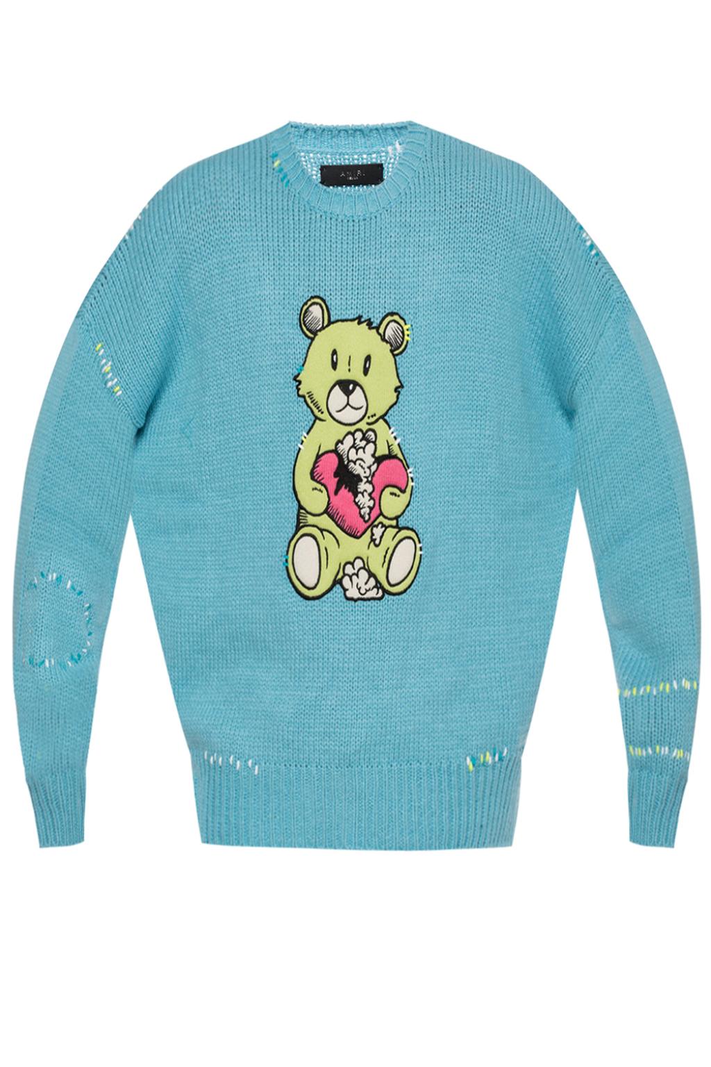 amiri bear sweater