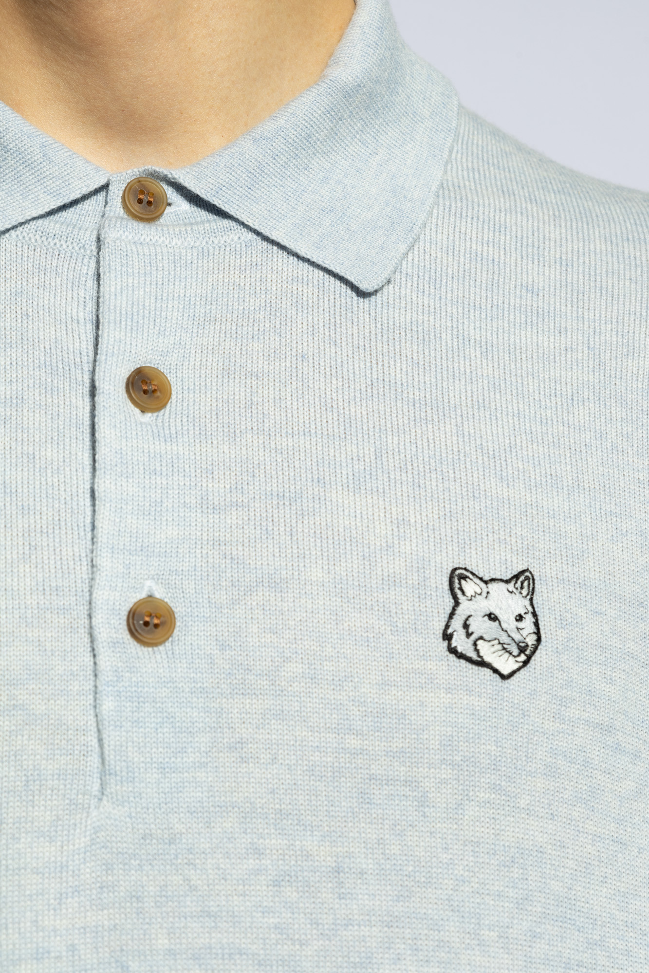 Maison Kitsuné Wool polo shirt