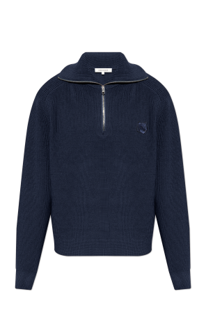 Supreme X Nike Burgundy Sweater od Maison Kitsuné