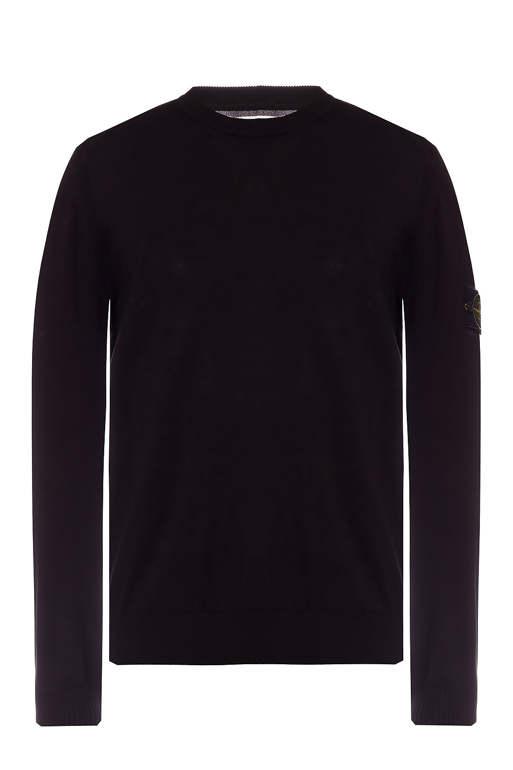 black sweatshirt stone island