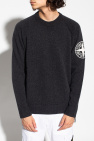 Stone Island GREY Logo-embroidered sweater