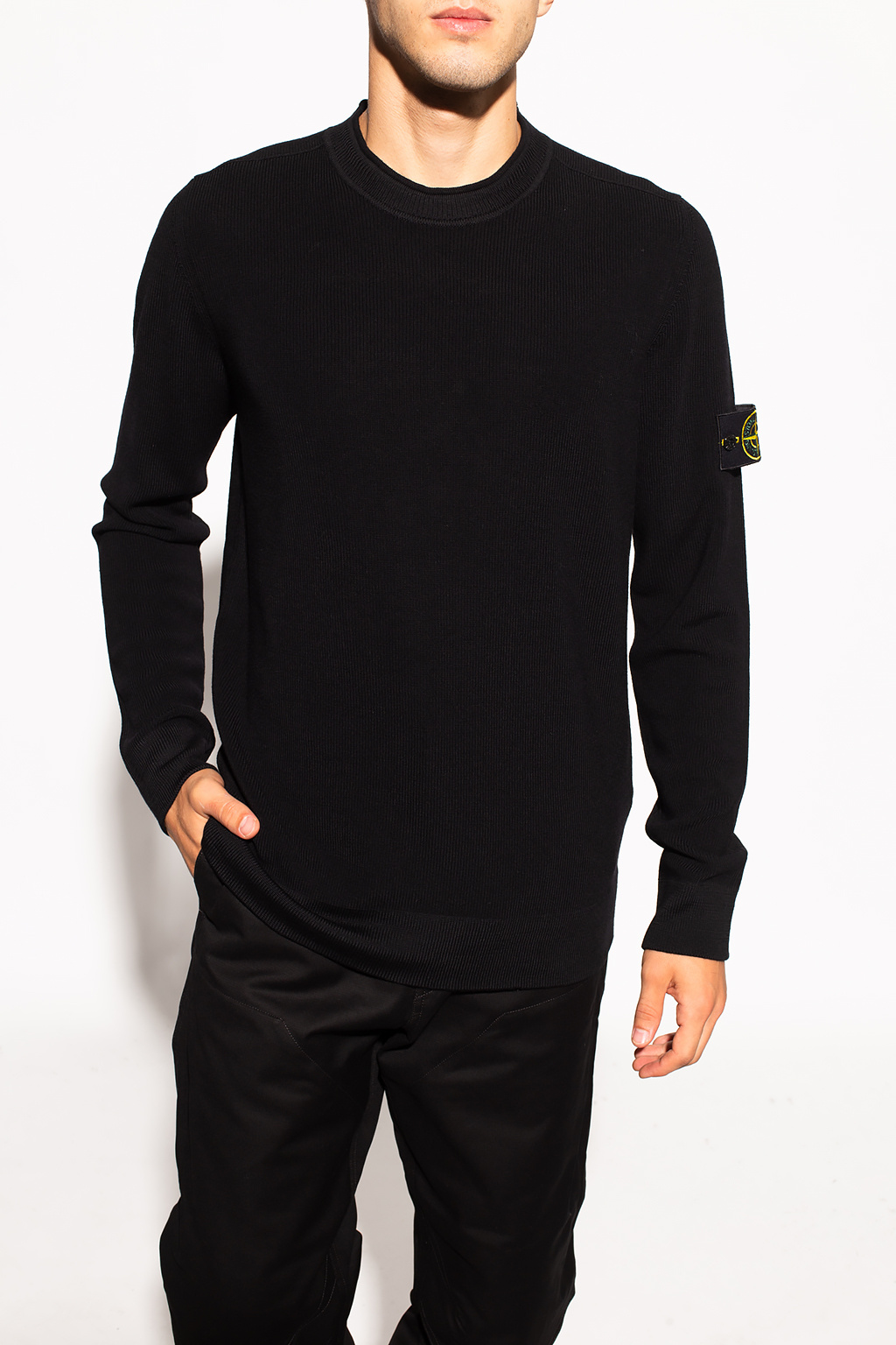 Stone Island Logo-patch sweater