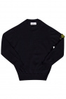Slim Stretch Secret Wash Shirt in Small Dot Organic Cotton Wool sweater