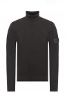 Stone Island GREEN Sweater with standing collar