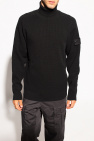 Stone Island GREEN Sweater with standing collar