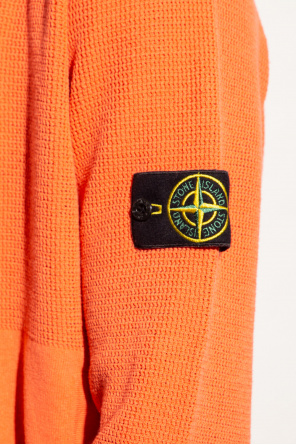 Stone Island Patched skull hoodie