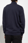 Stone Island NAVY BLUE Cardigan with high neck