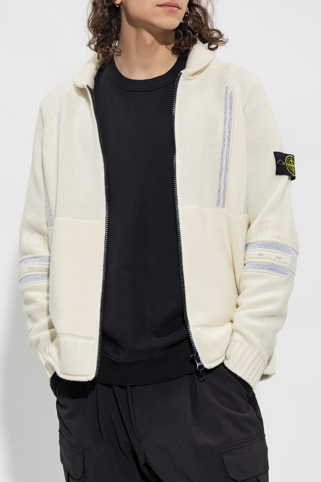 Stone Island Cardigan with logo