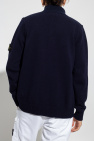 Stone Island NAVY BLUE Cardigan with logo