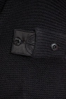 Stone Island BLACK Cardigan with stand collar