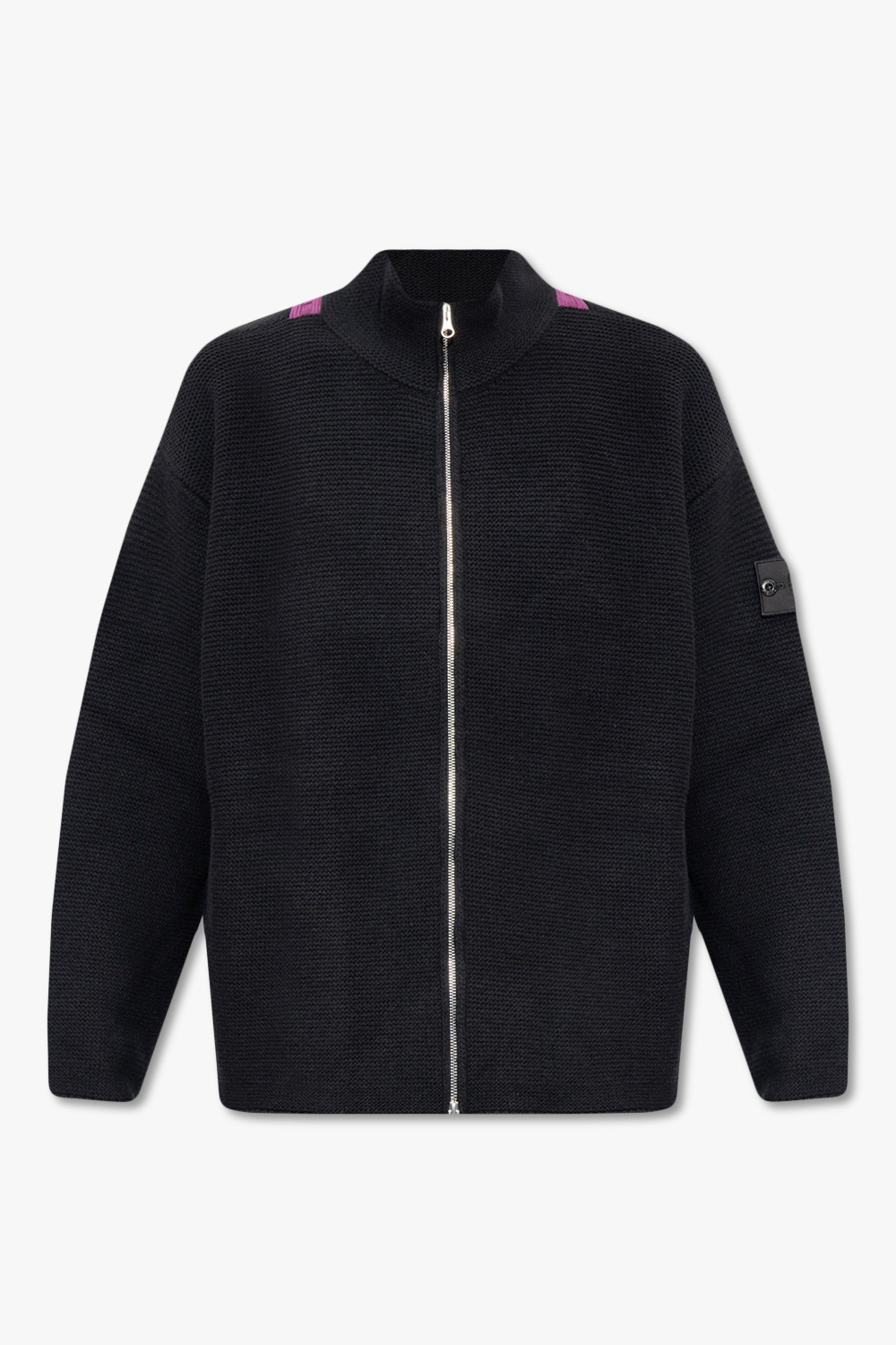 Stone Island Cardigan with Crystal collar