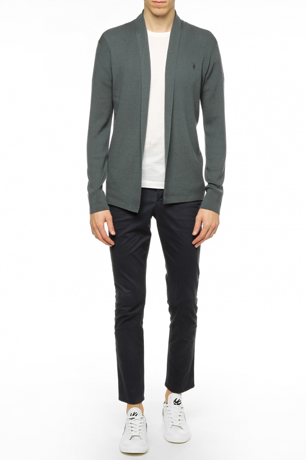 AllSaints Logo-embroidered cardigan