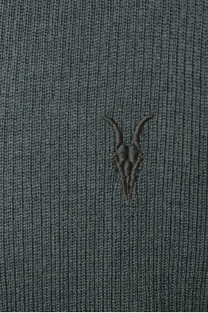 AllSaints Logo-embroidered cardigan