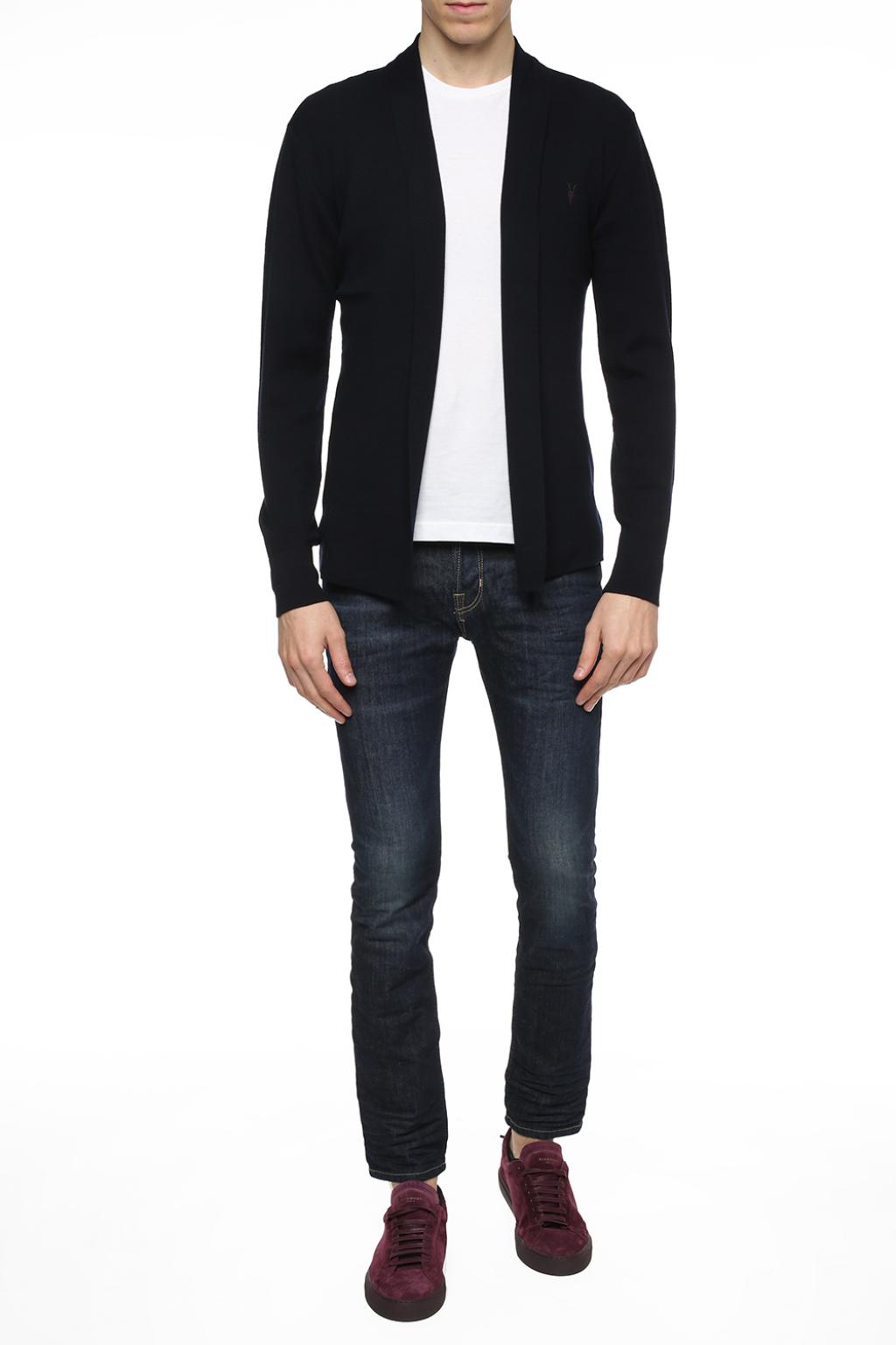 AllSaints 'Mode' logo-embroidered cardigan