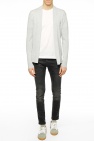 AllSaints GREY 'Mode' Logo-embroidered cardigan