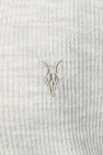 AllSaints GREY 'Mode' Logo-embroidered cardigan